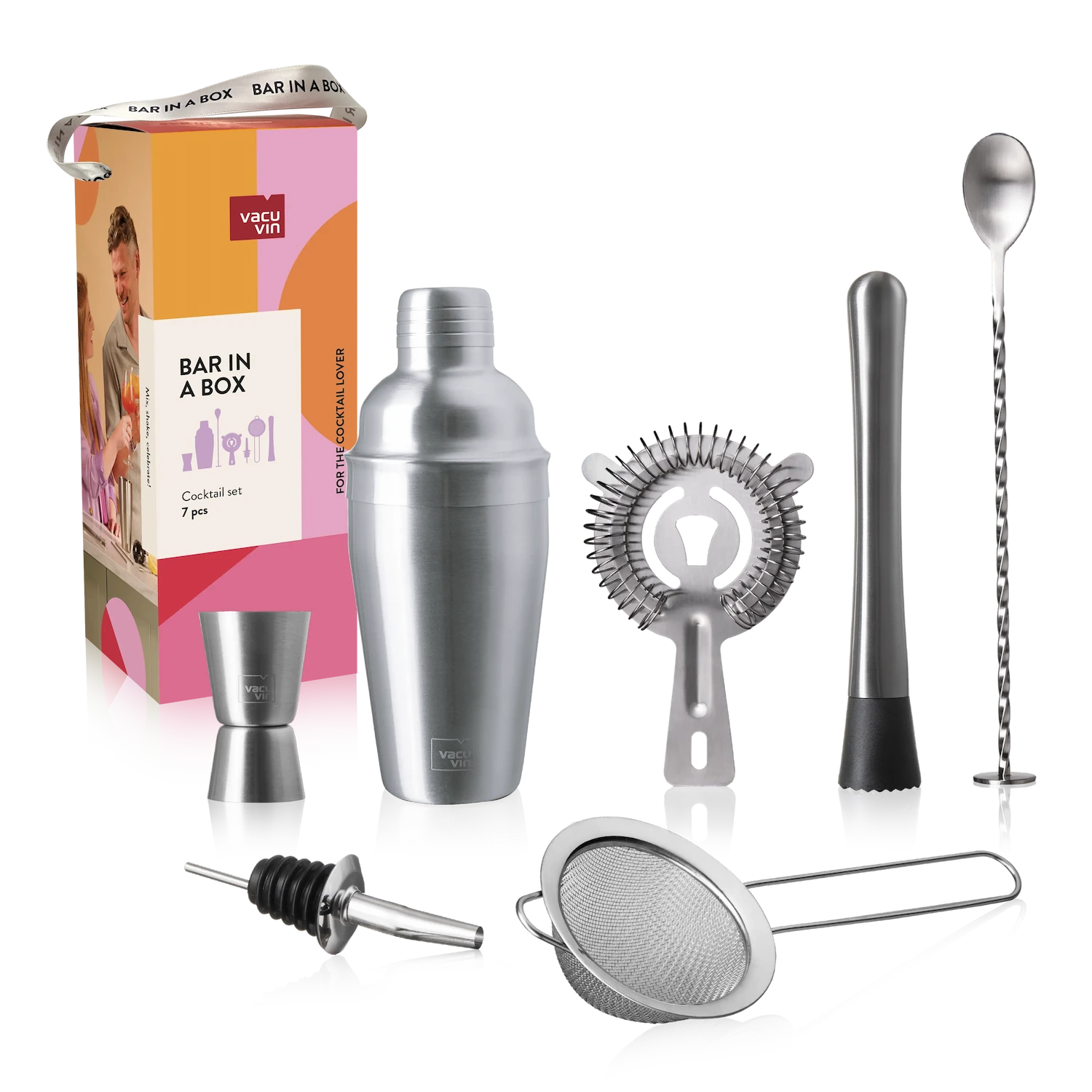 Cocktail Set Bar in a Box Cocktail Lover (7 pieces) | Vacu Vin USA