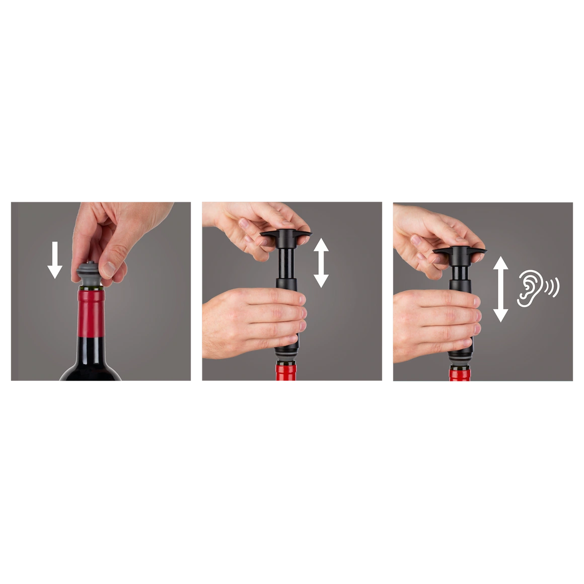 Vacu Vin Wine Stoppers Coloured set Of 6