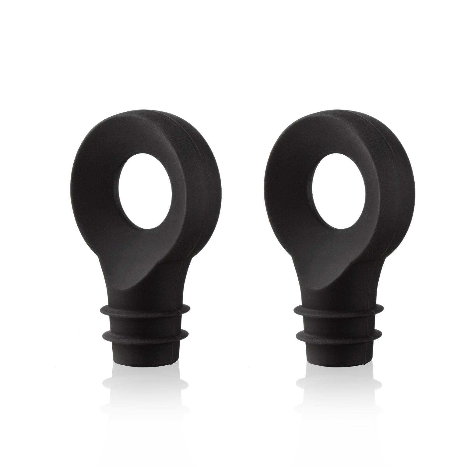 Vacu Vin Bottle Stoppers Black