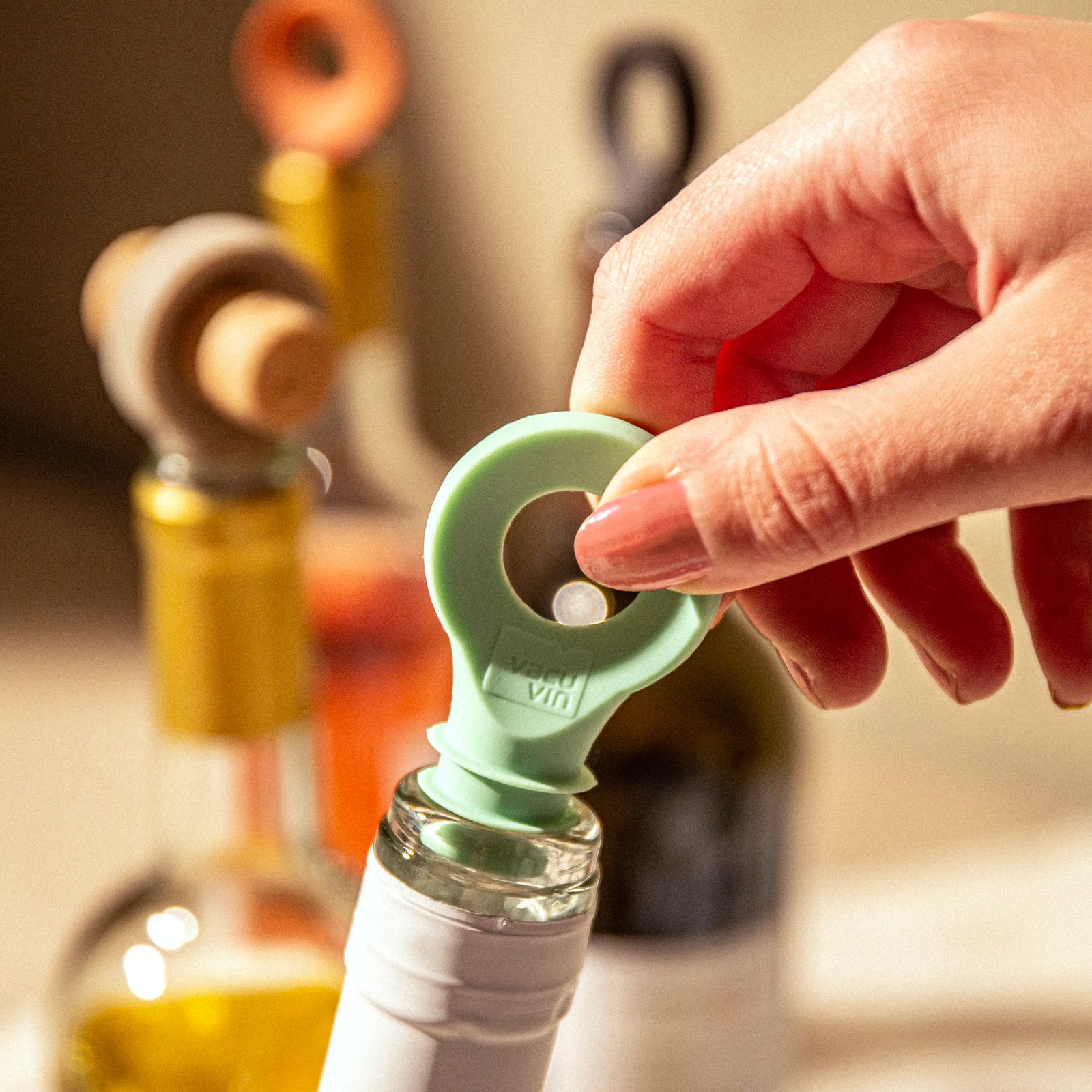 Bottle Stoppers set of 4 colours