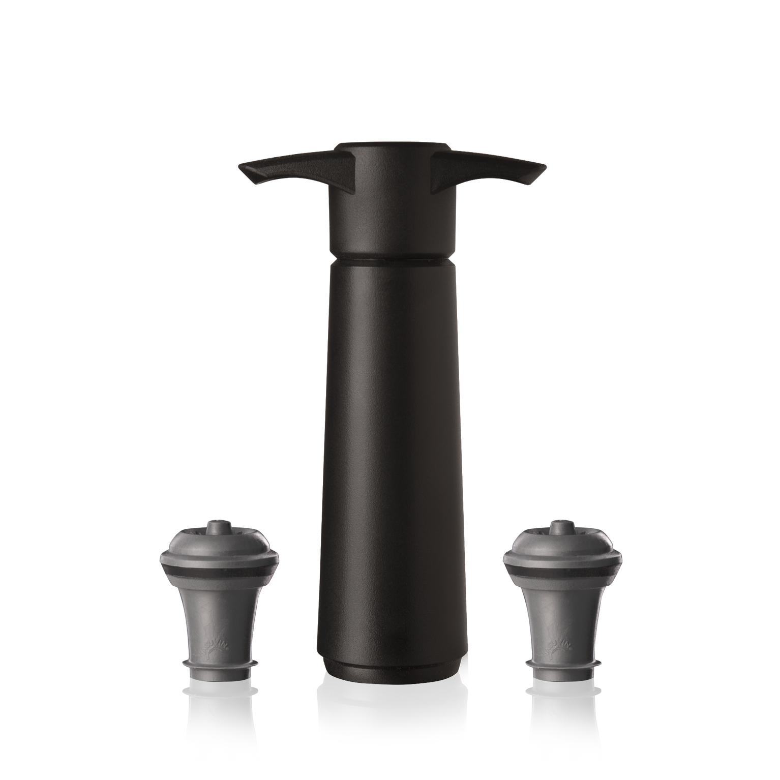 Vacu Vin Original Wine Saver black with 2 stoppers