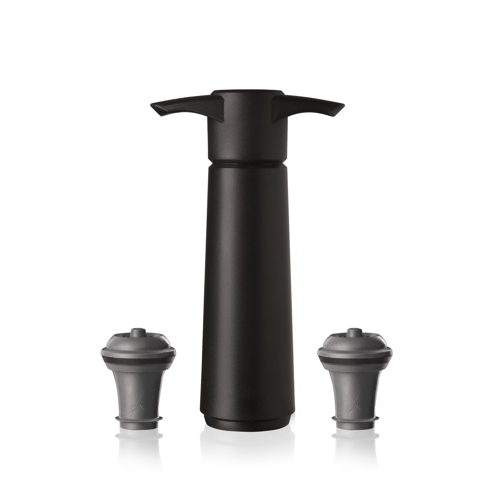 Vacu Vin Original Wine Saver black with 2 stoppers
