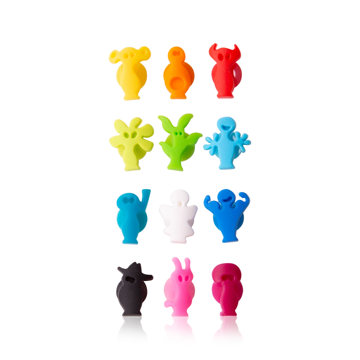 vacu vin glass markers party people 12 pieces