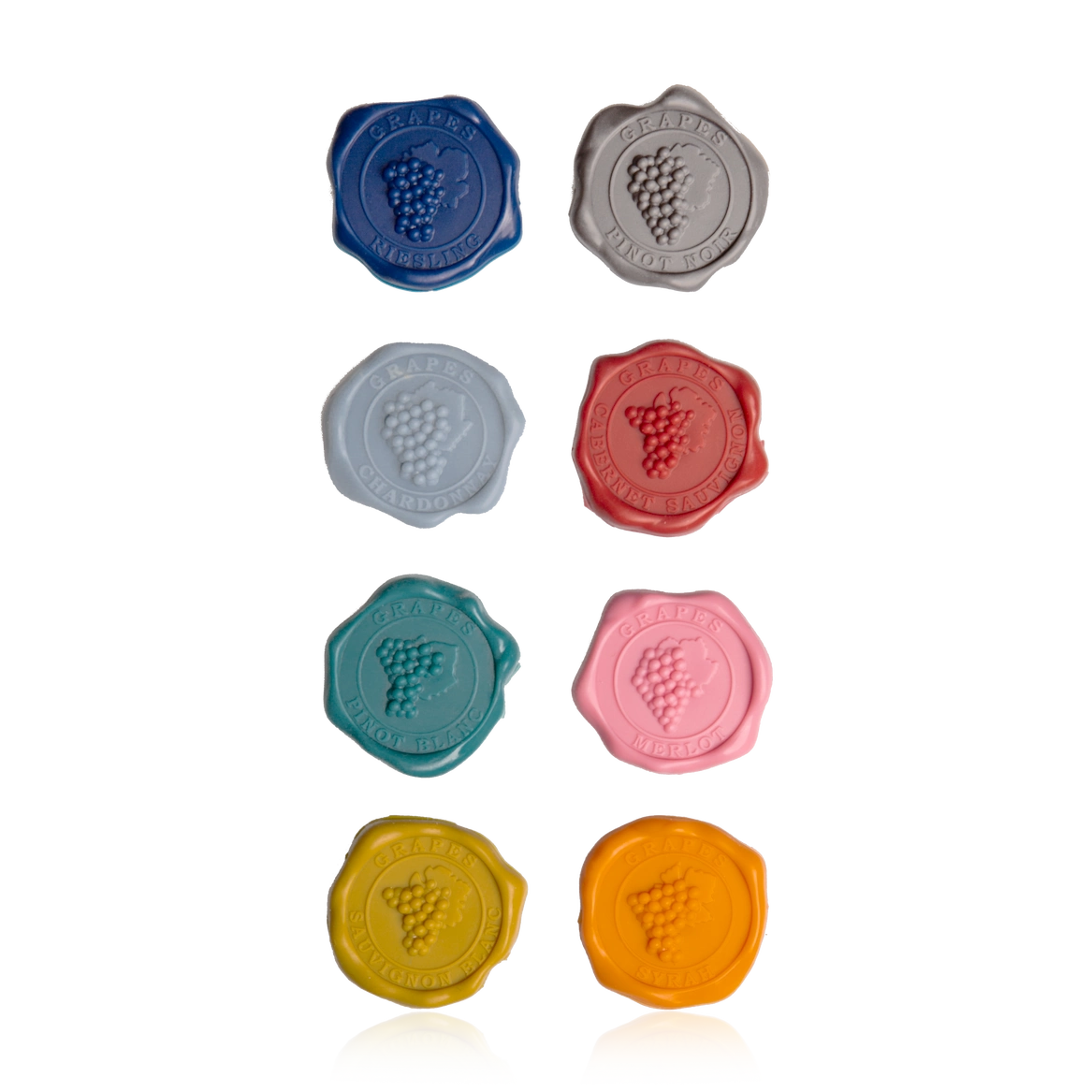 vacu vin glas markers classic 8 pieces