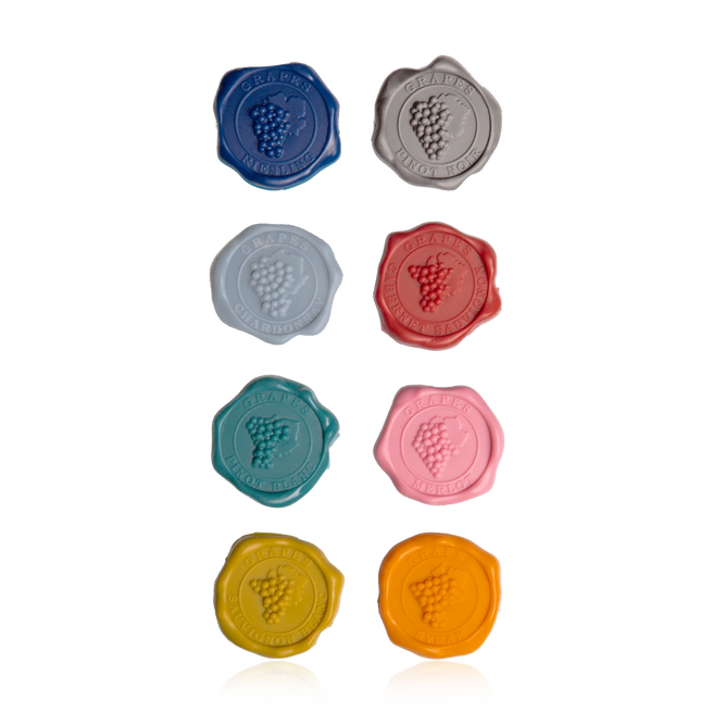 vacu vin glas markers classic 8 pieces