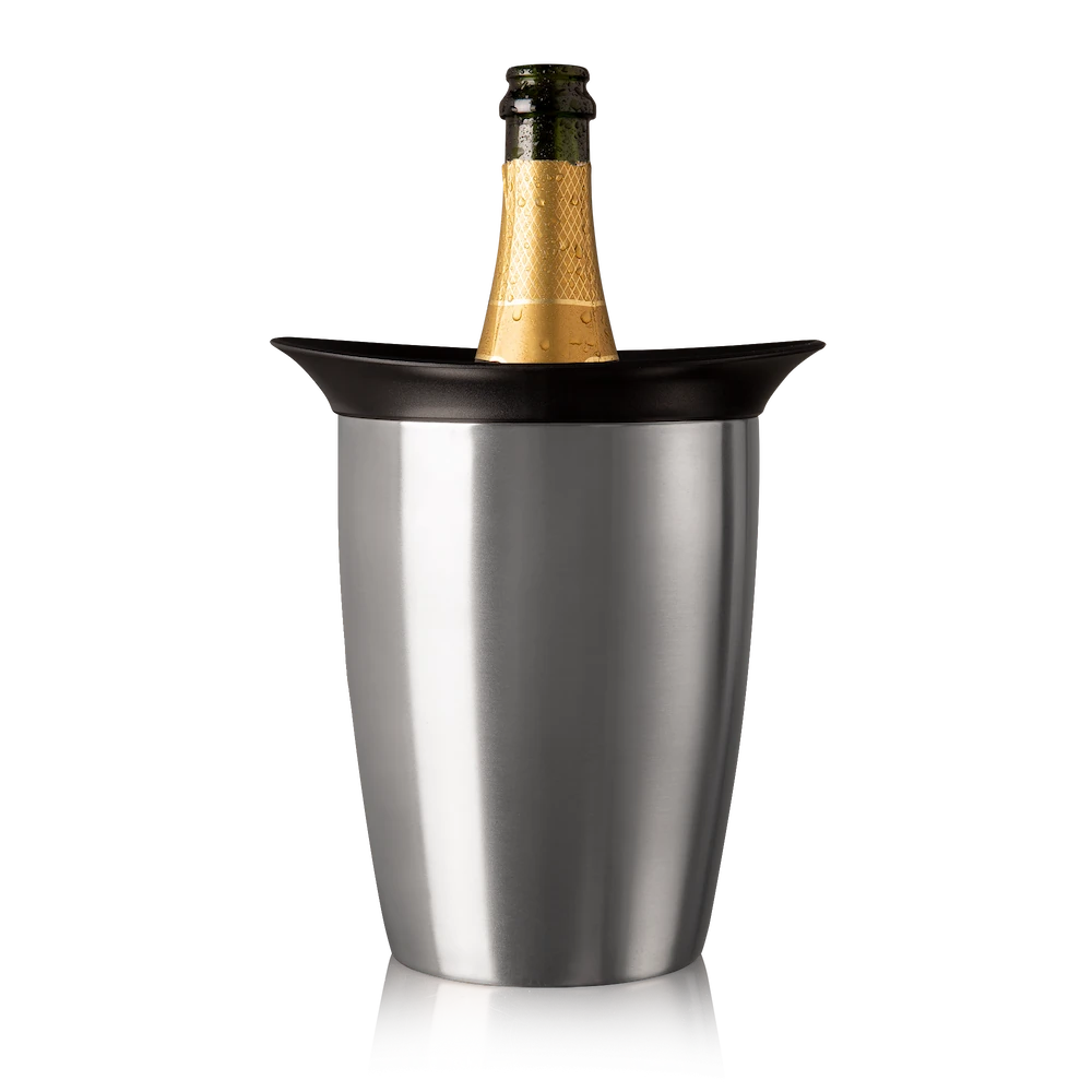 vacu vin champagne cooler stainless steel