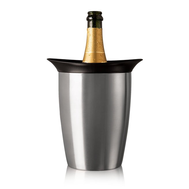 vacu vin champagne cooler stainless steel