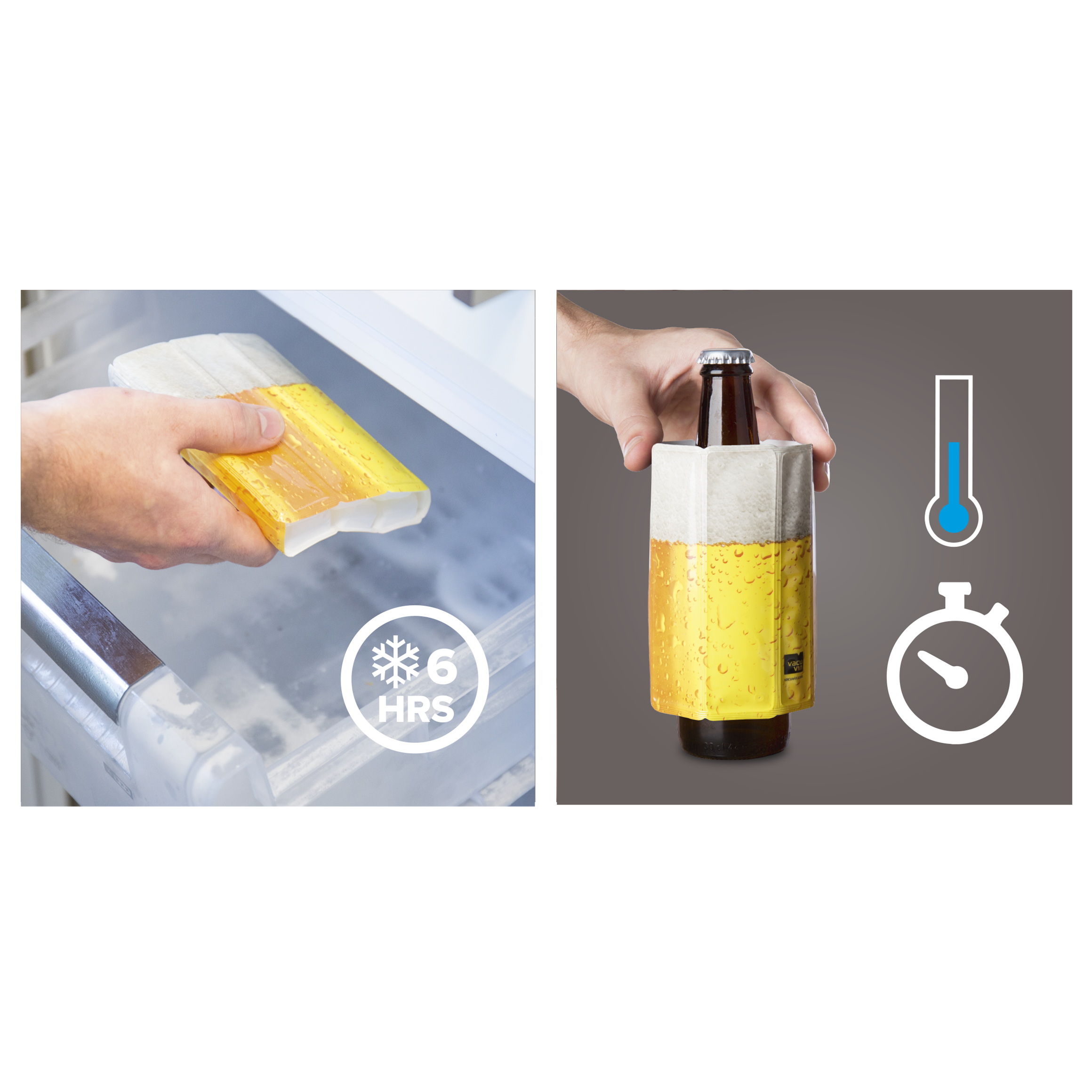 Vacu Vin Active Cooler Beer Sleeve - Thumbnail 5