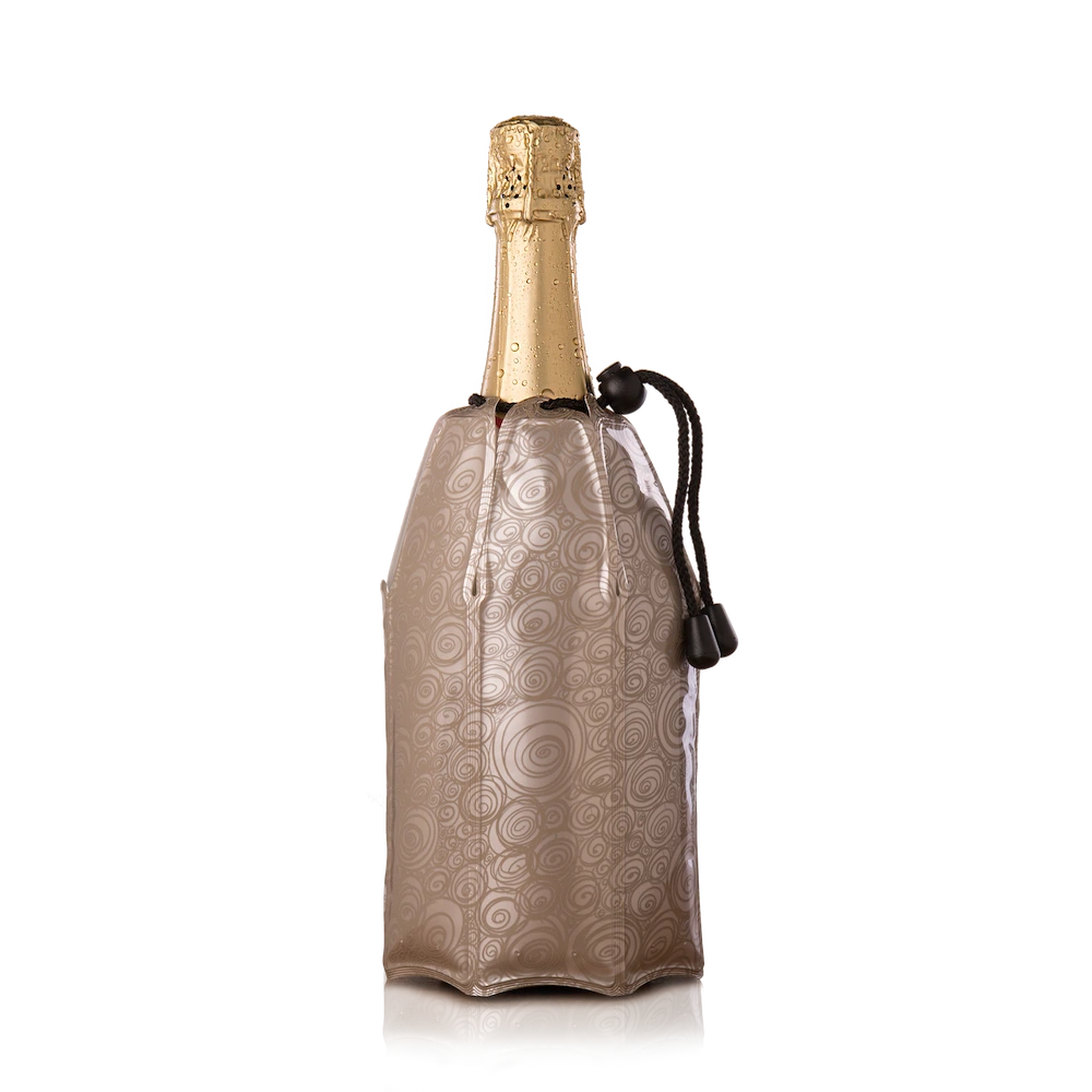 vacu vin champagne cooler sleeve platinum