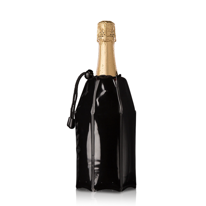 vacu vin champagne cooler sleeve black