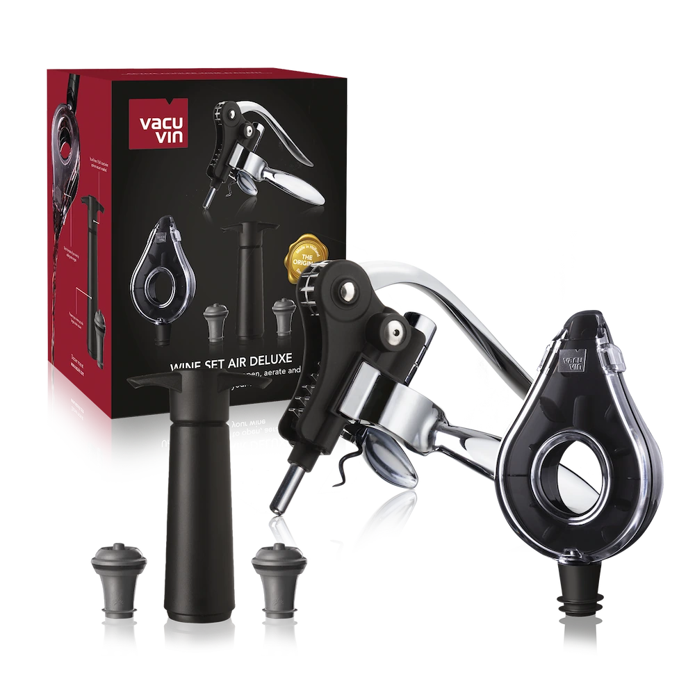 vacu vin wine set air deluxe