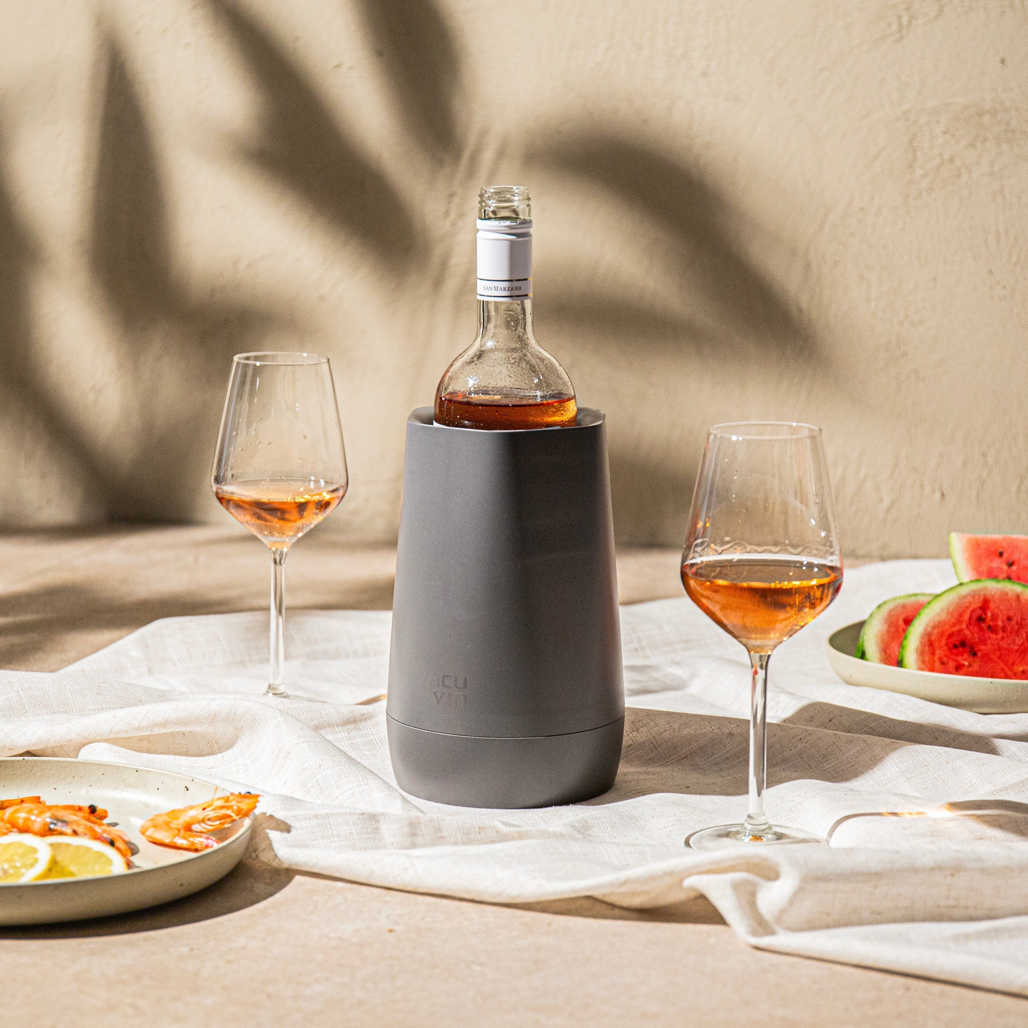 Wine Cooler Hexo Graphite | Vacu Vin USA Inc.