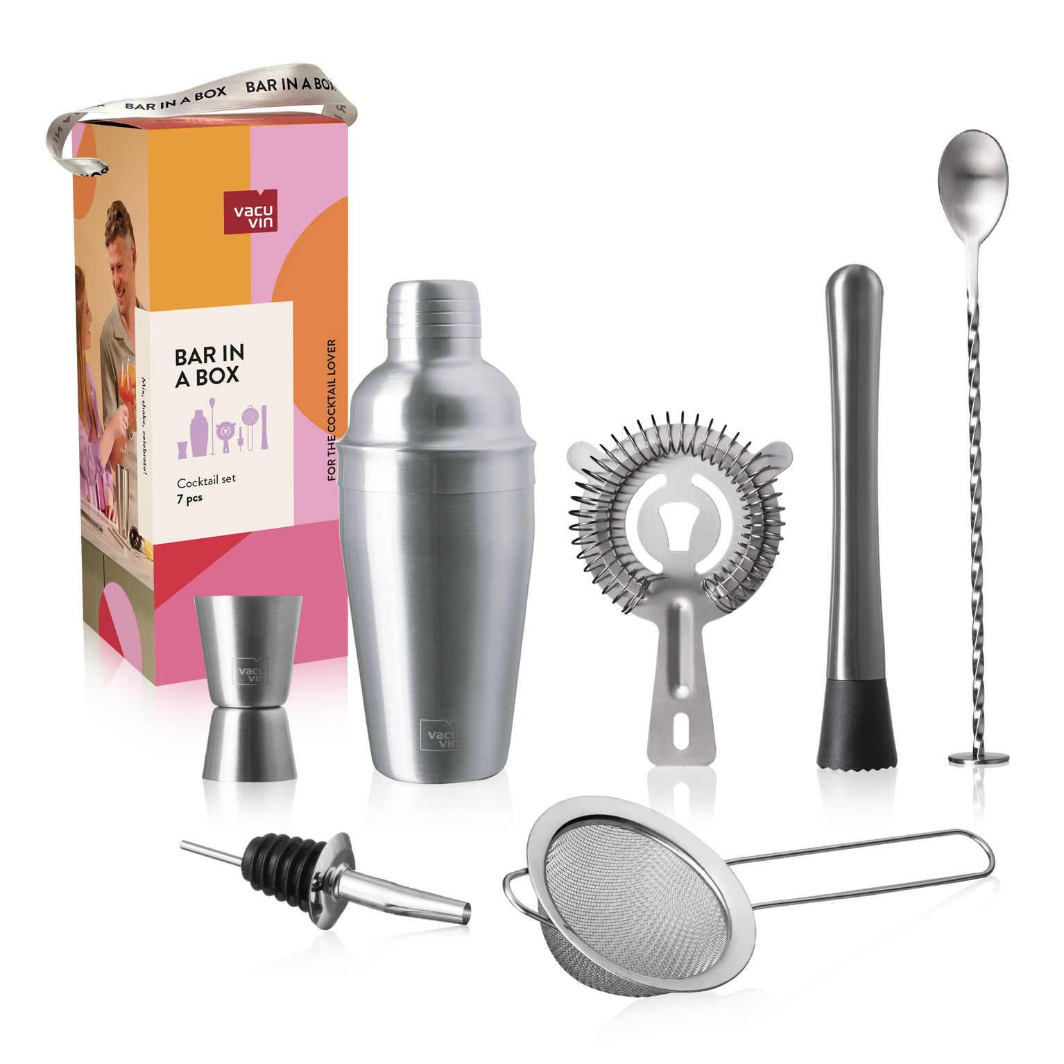 Vacu Vin Cocktail Set Bar in a Box 7 pieces - for the cocktail lover