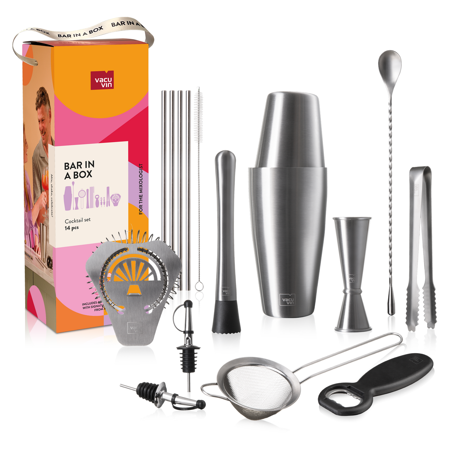 Vacu Vin Cocktailset Bar in a Box 14 pieces