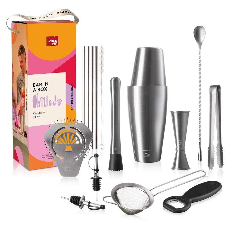 Vacu Vin Cocktailset Bar in a Box 14 pieces