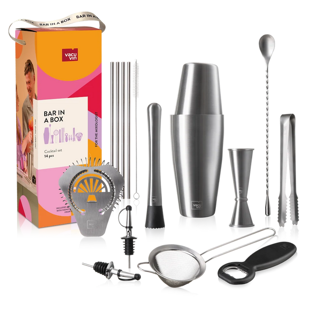 Vacu Vin Cocktailset Bar in a Box 14 pieces