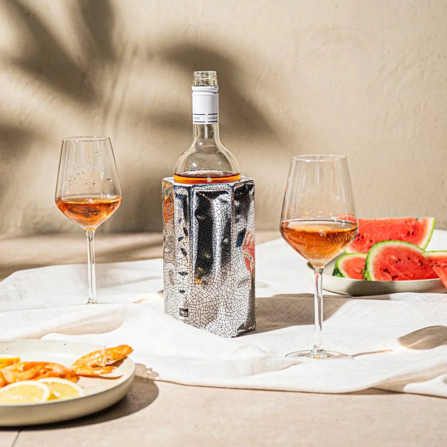 Vacu Vin Wine Cooler Sleeve silver