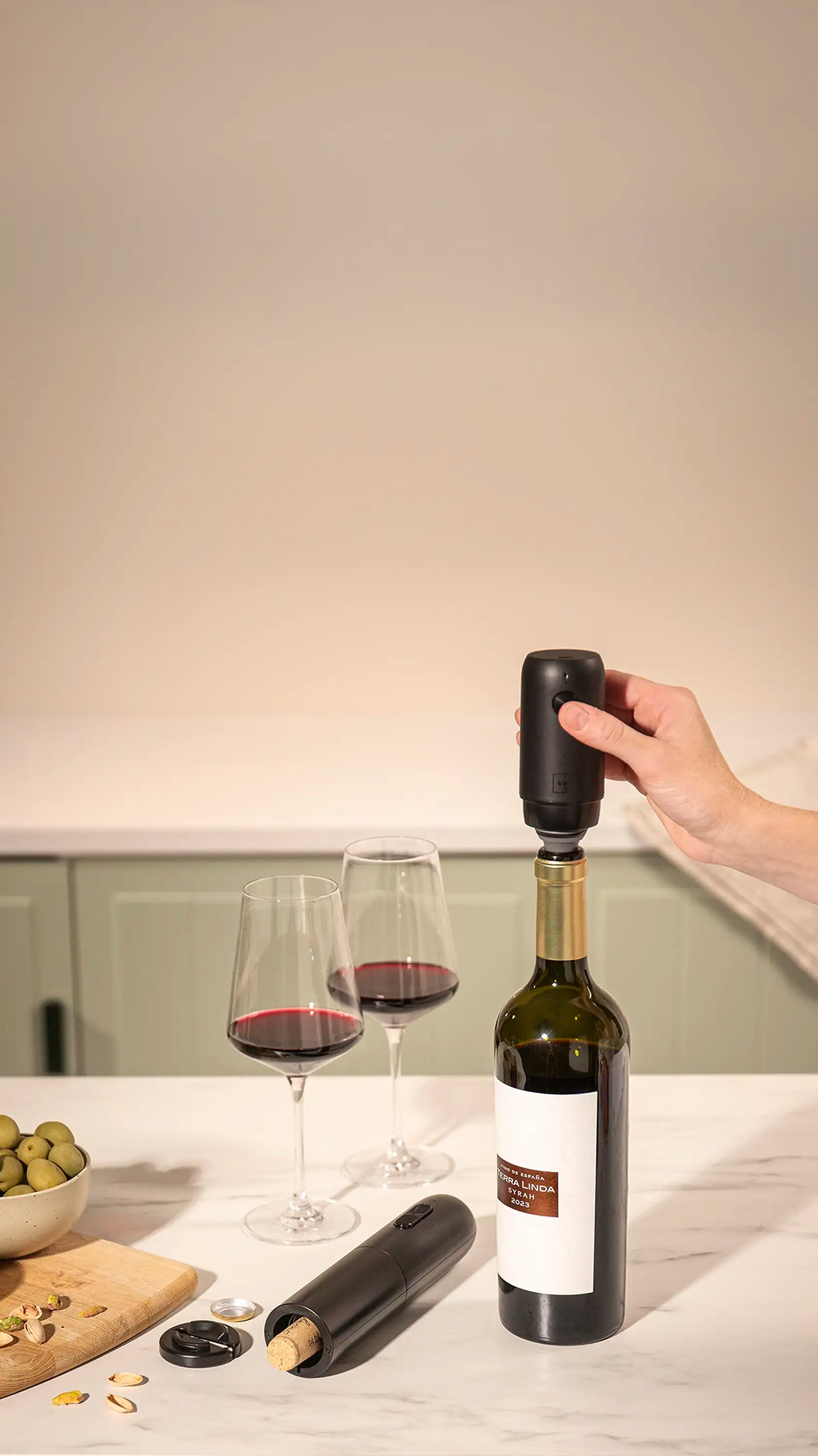 vacu vin wine saver and opener electric