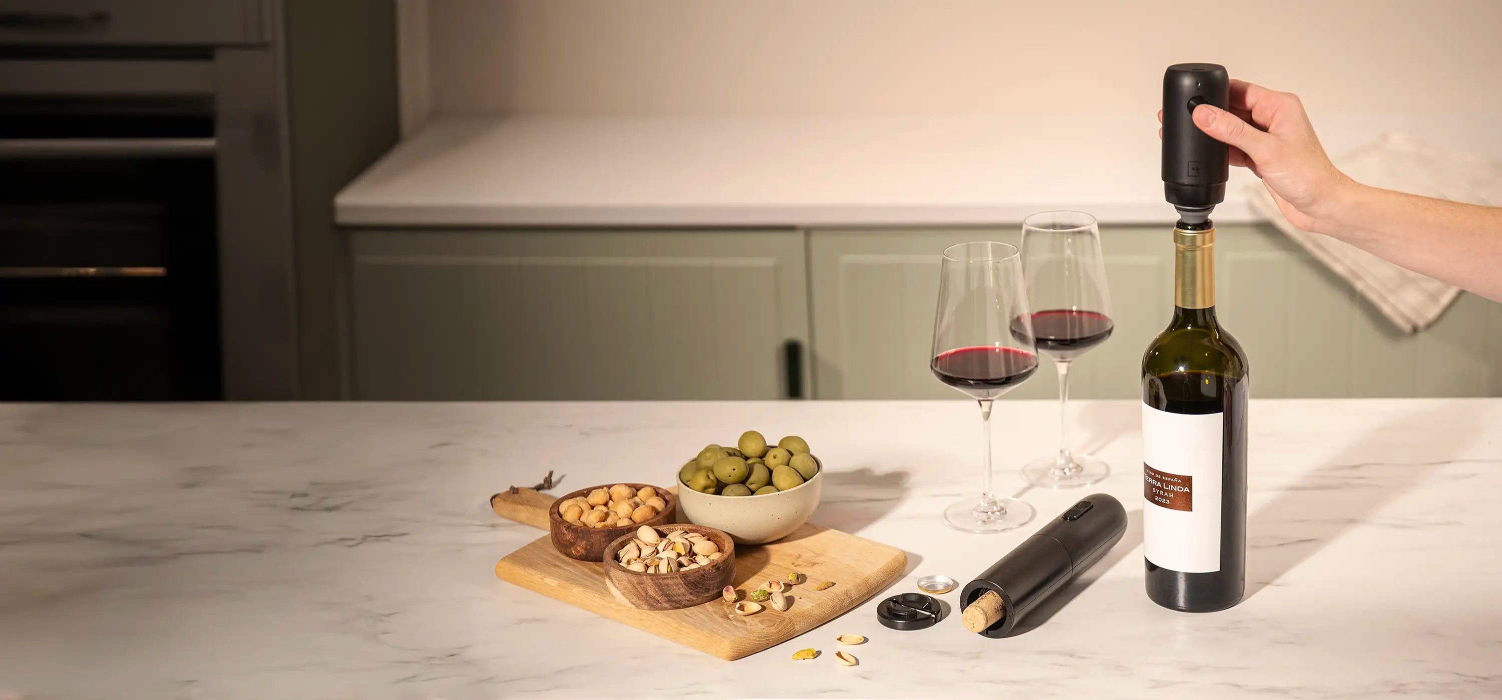 vacu vin wine saver and opener electric