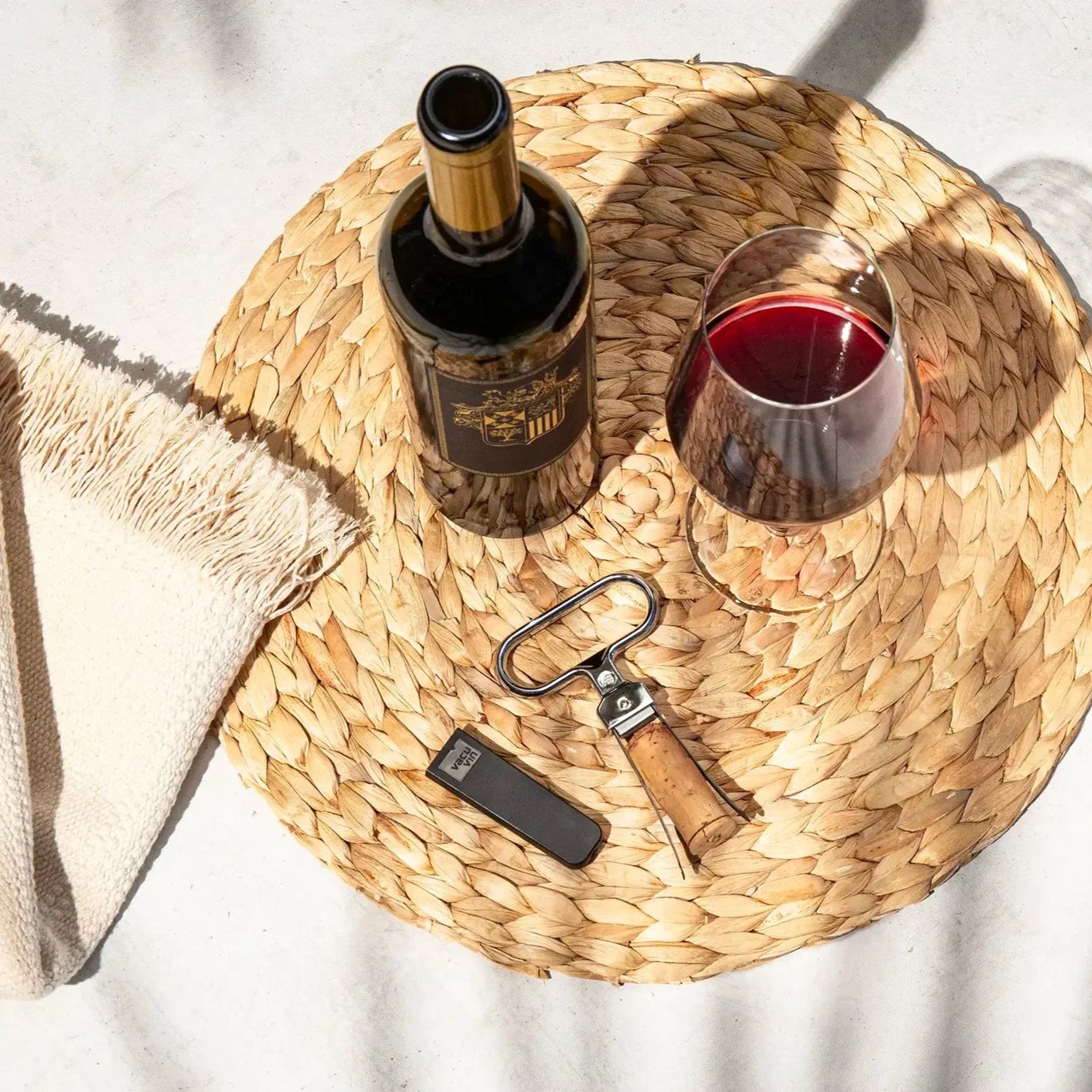 Vacu Vin Cork Puller Black
