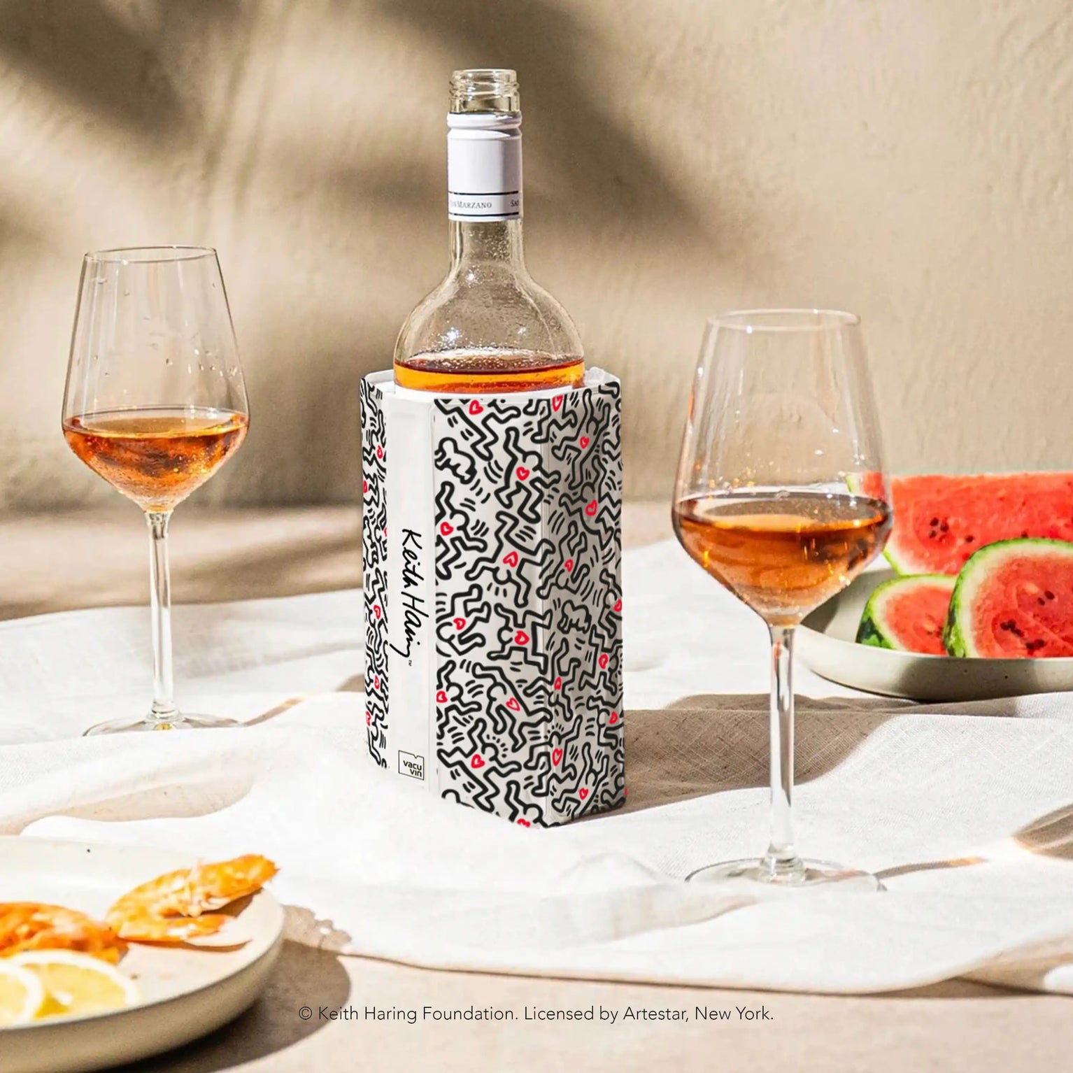 Vacu Vin Wine cooler keith haring sleeve main image