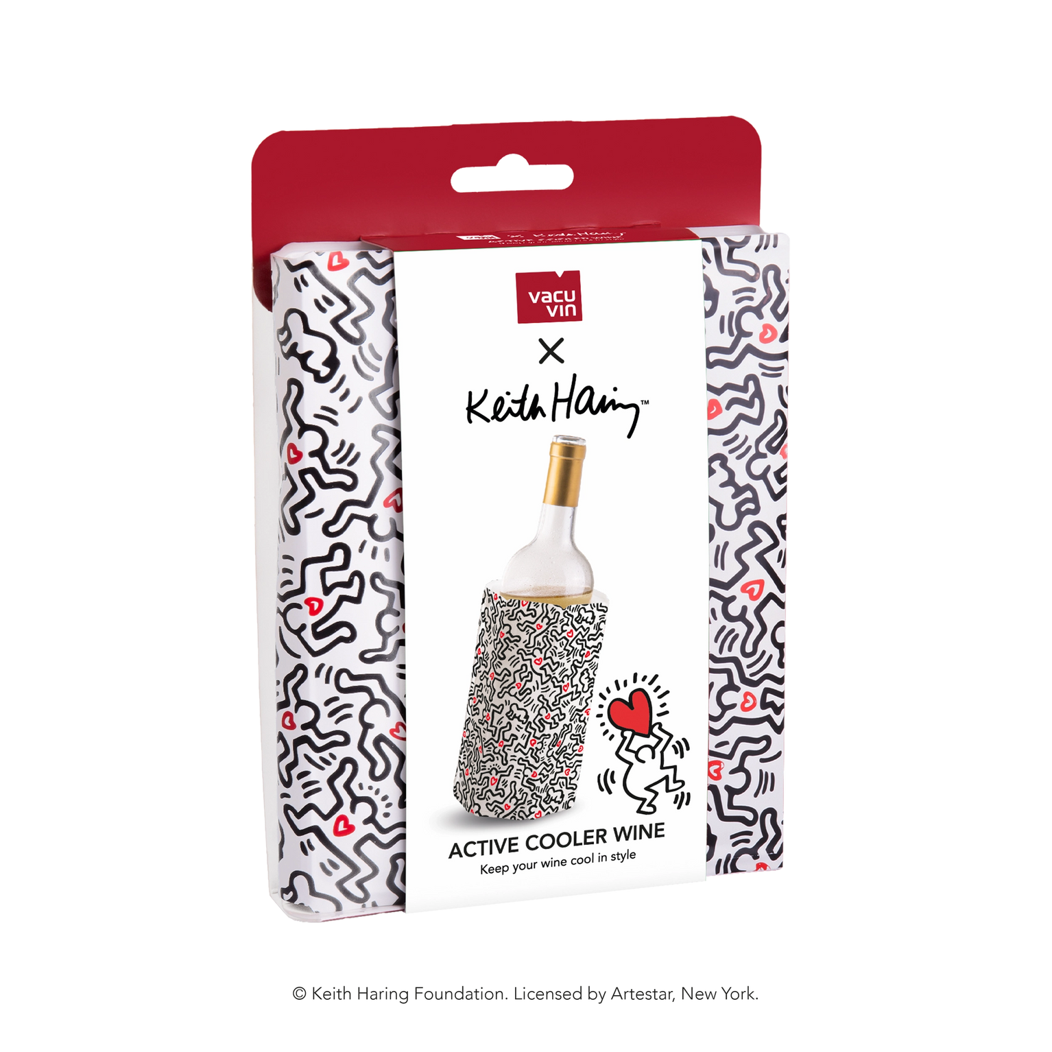 Vacu Vin Wine cooler keith haring sleeve main image
