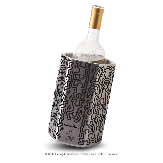 Vacu Vin Wine cooler keith haring Hive stainless steel main image
