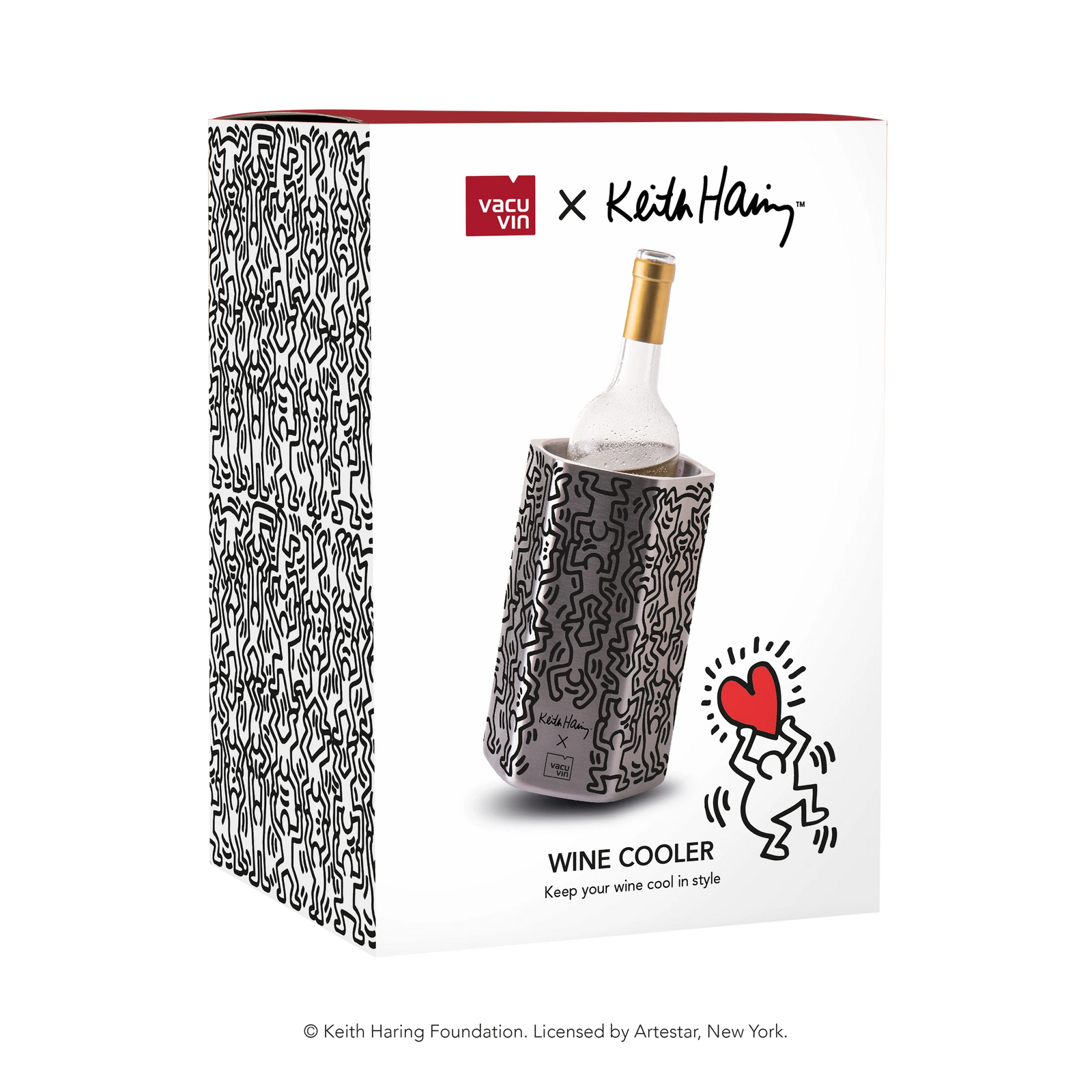 Vacu Vin Keith Haring cooler hive stainless steel