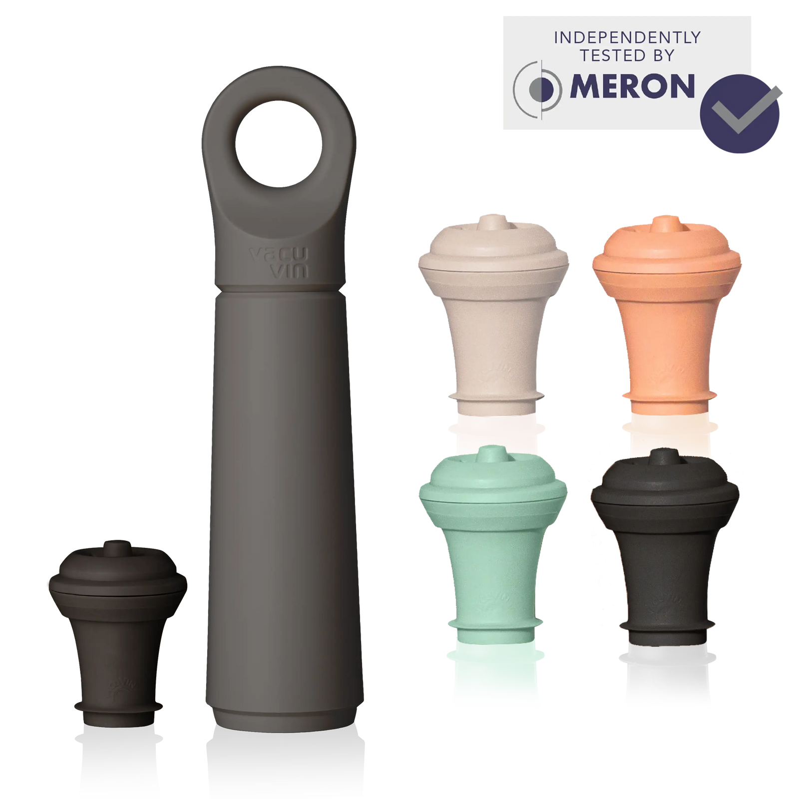 wine saver loop graphite with 4 stoppers