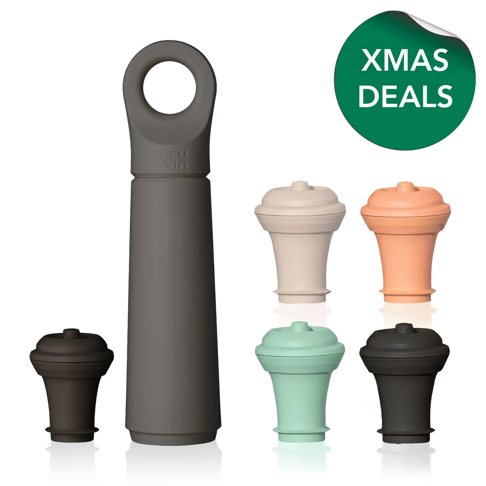 Wine Saver loop graphite wih 1 stopper and 4 stoppersfor free and xmax deals sticker