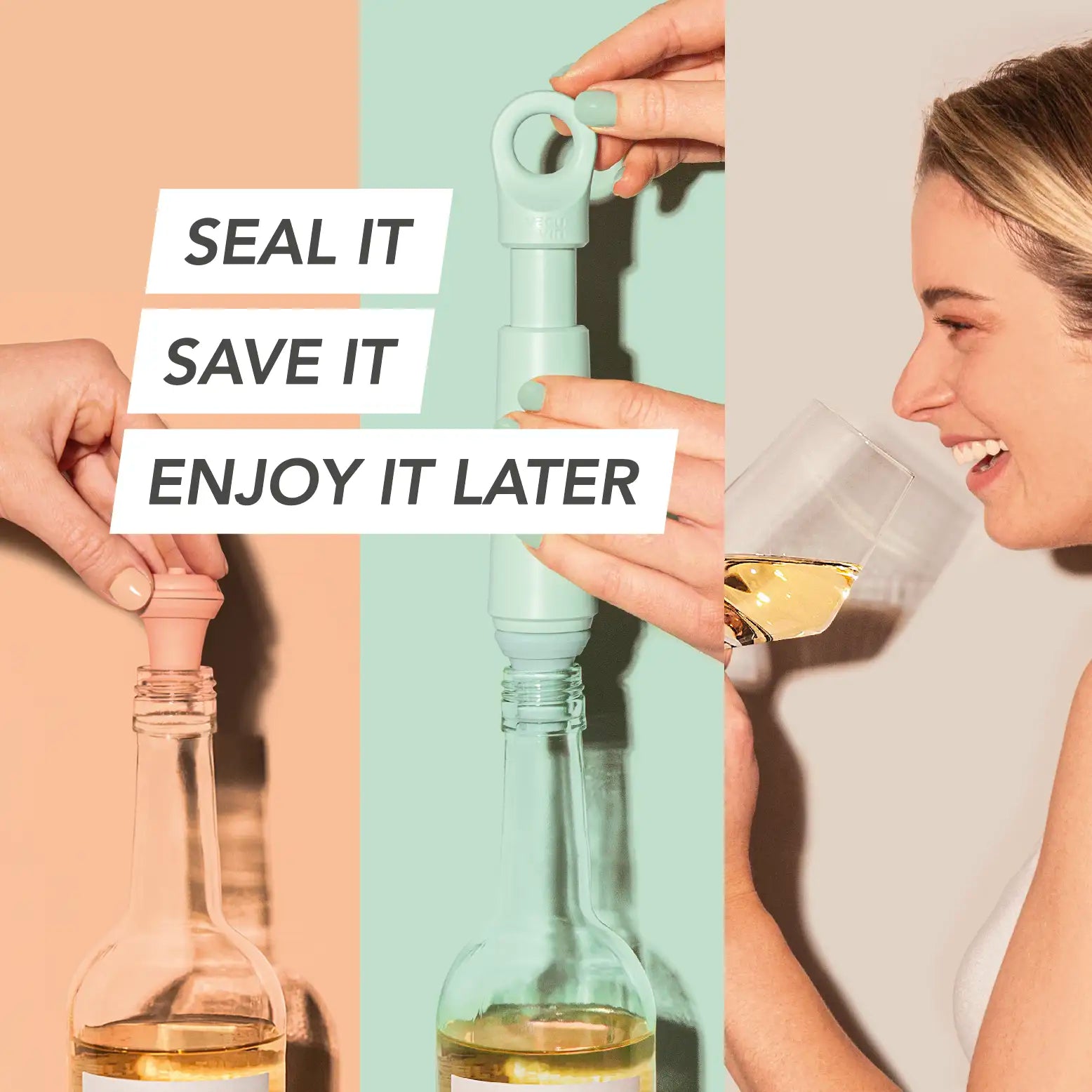 Vacu Vin Wine Saver Loop Seal It, Save It, Enjoy It Later