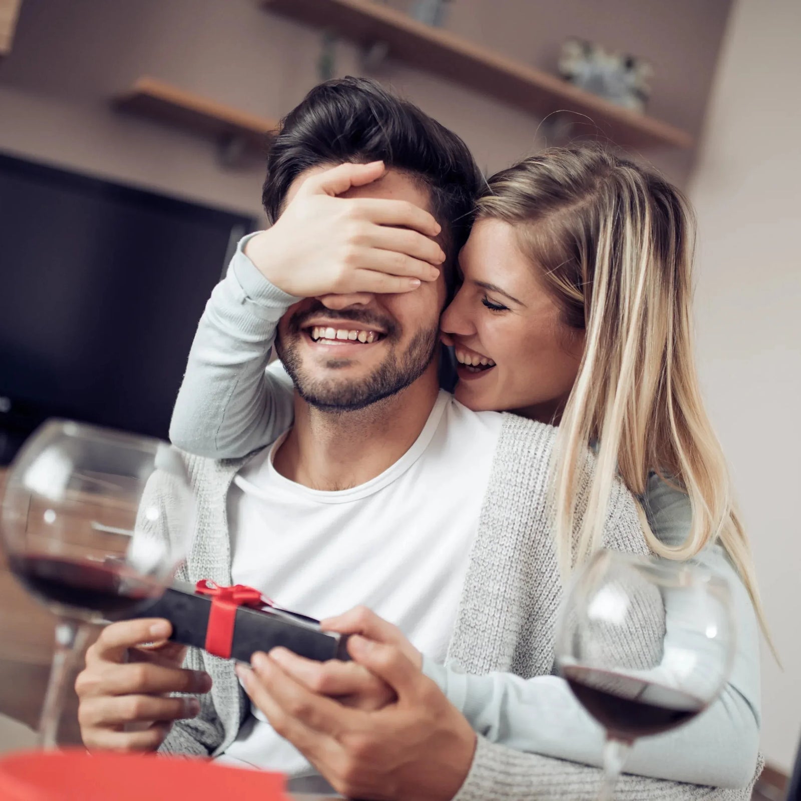 Wine gift stockphoto